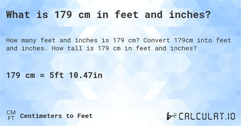 179cm in feet|179 cm in feet and inches